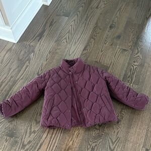 Juicy Couture Kids Puffer Jacket in Deep Purple